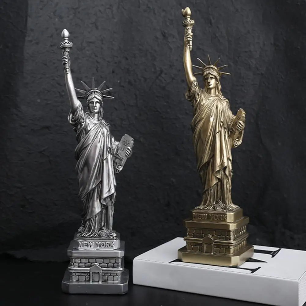 

High Resin Ornament Goddess Statue of Liberty Vintage Statue of Liberty Resin Figurine Collection for Home Office Decor
