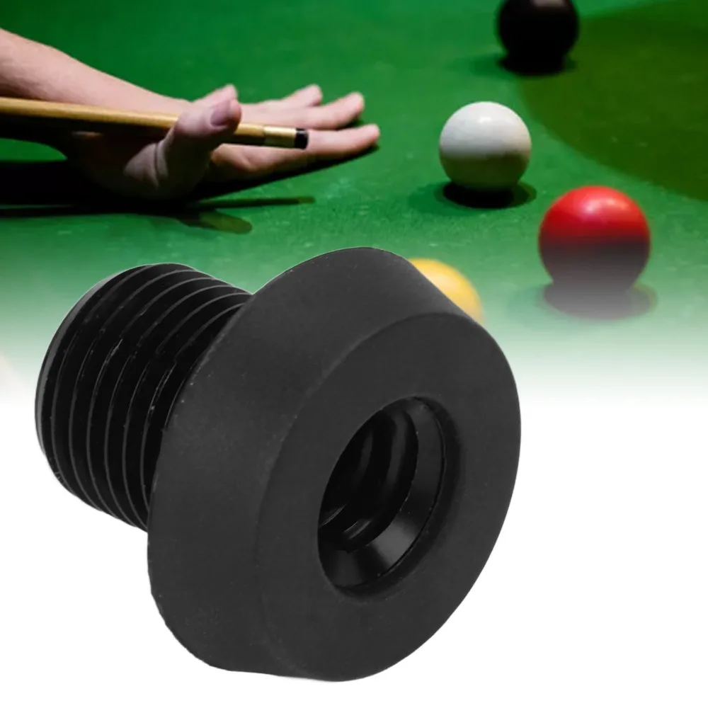 Rubber Plug Billiard Cue Back Plug Screw Aluminum Block Butt Connected Billiard Cue Extension Bumper Wearresistant for /Mezz