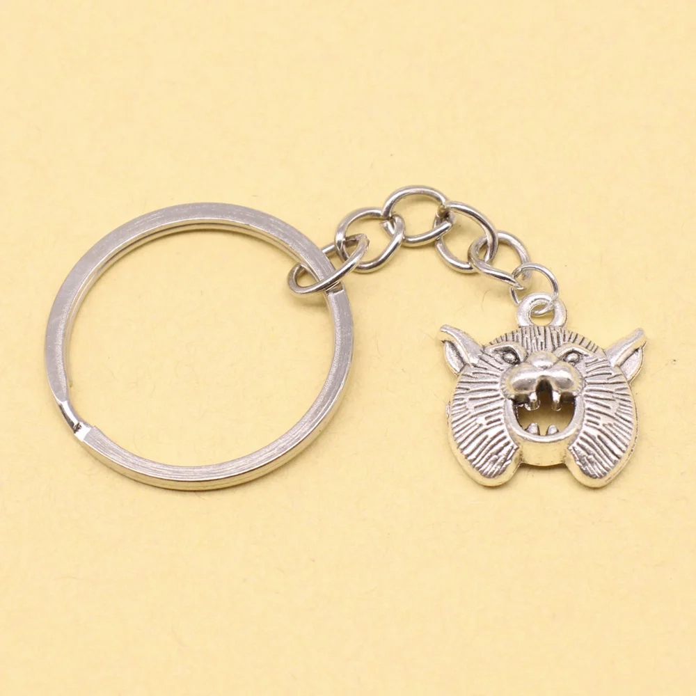 1 Piece 19x20mm Bear Head Key Chain Charms Wholesale Gift