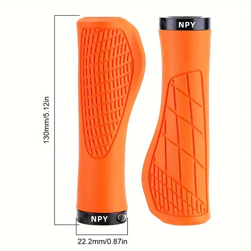 1Pair Mountain Bike Handlebar Grips Anti-skid Comfortable Lockable Bicycle Grips Soft Rubber MTB Bike Grips Cycling Bike Parts