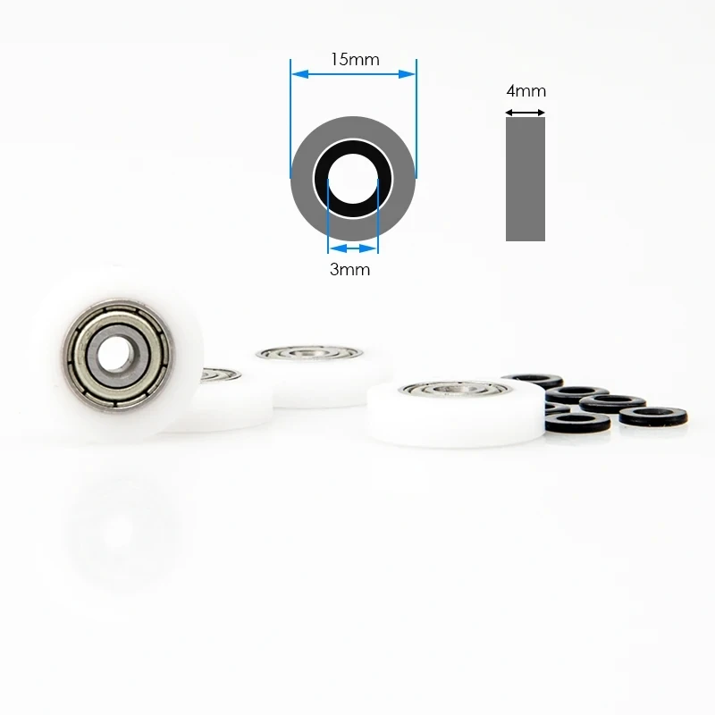 O rolo de contato do rastreador Rhino RC ottimiza a passabilidade do veículo para peças de brinquedo do chassi Shafty MOA LCG