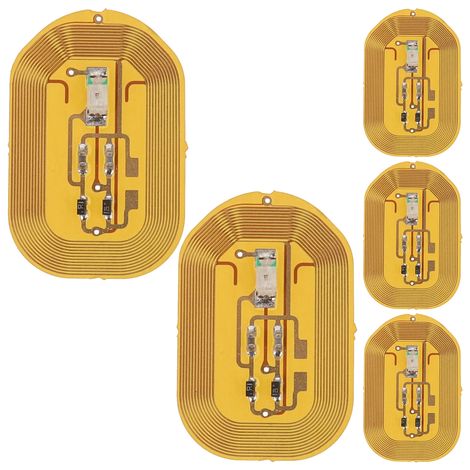 5 個 NFC センサーグローネイルステッカー DIY 軽量ネイルアートデカール女性用爪の装飾サロンホーム簡単使用スタイリッシュ