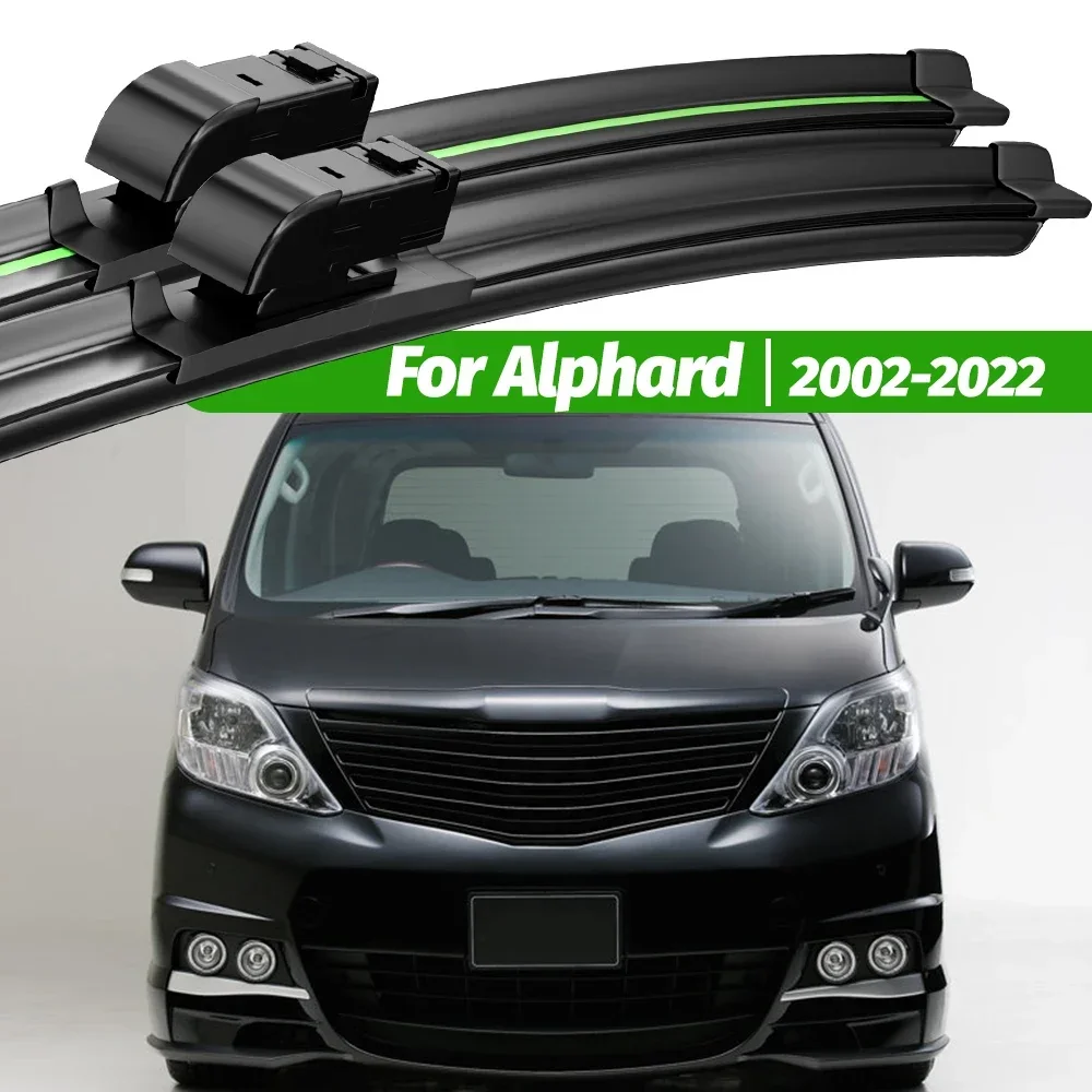 

For Toyota Alphard 2002-2022 2pcs Front Windshield Wiper Blades 2003 2007 2008 2014 2015 2019 2020 Windscreen Window Accessories