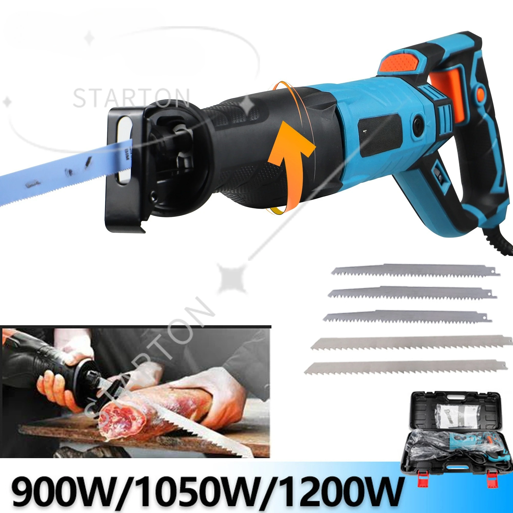NEWONE 1200W Electric Saw Reciprocating saw With Woodworking Blades, 900W Carpentry Tools Woodworking
