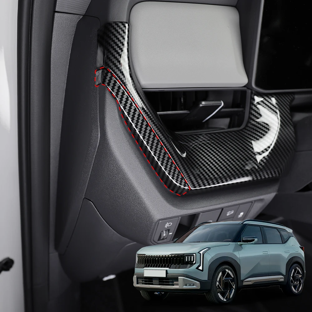 2PCS Car Front Dual-sided Vent Cover Trim ABS Material For KIA SELTOS SP3 2026 2027 LHD/RHD Interior Decoration Accessories