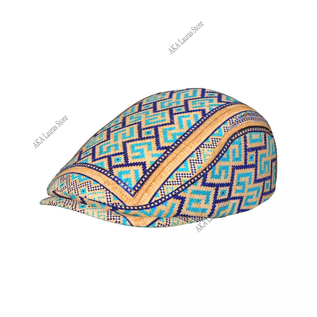 Newsboy Cap Peaky Octagonal Hat Vintage Casual Cap Mosaic Pattern Berets Visor Gatsby Flat Ivy Hat