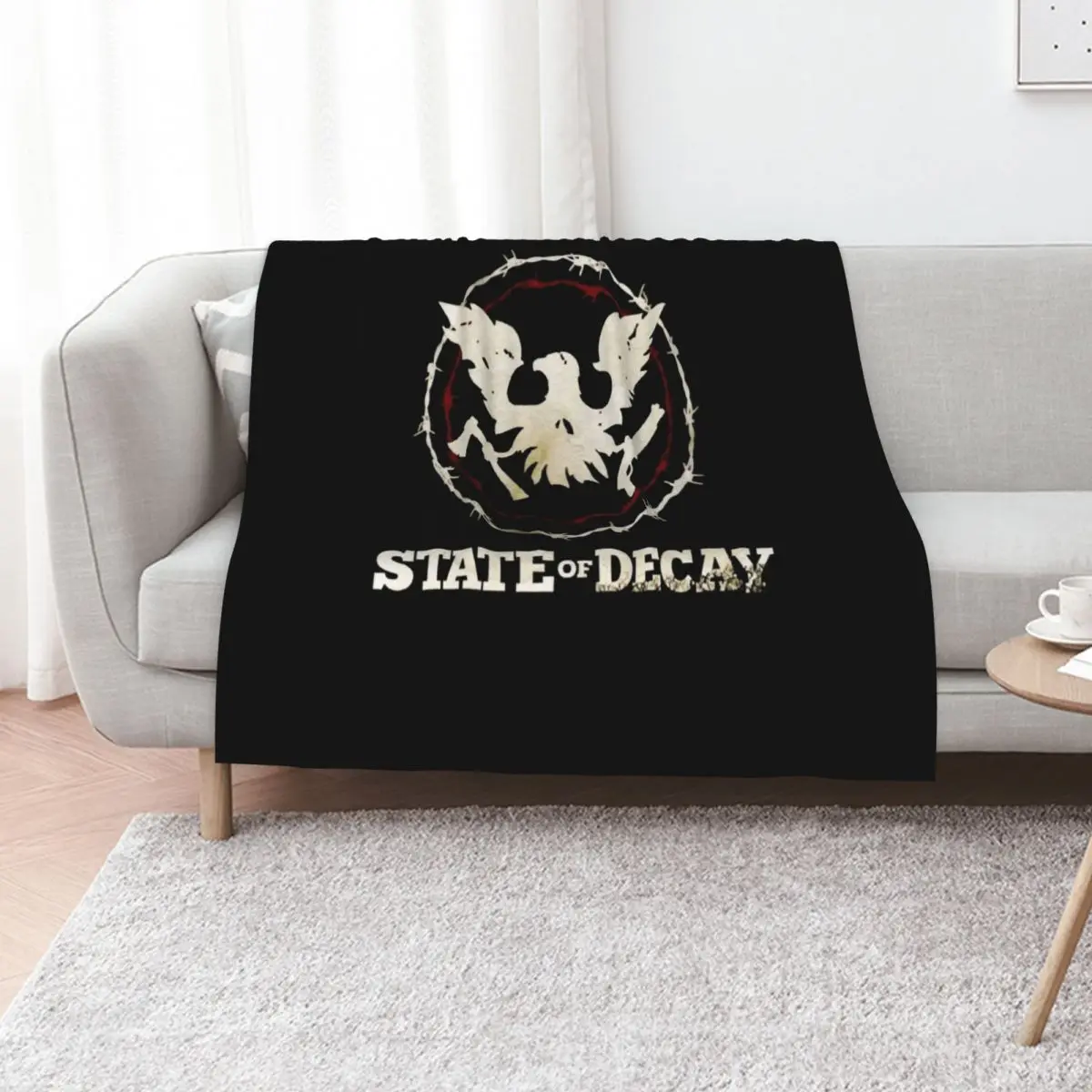 State Of Decay Logo Throw Blanket Nap Luxury Stuffeds Sofa Quilt Thermals For Travel Fashion Sofas Blankets