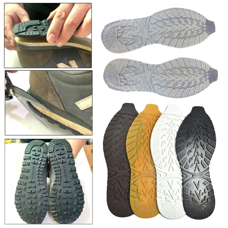 

5 Colors Rubber Shoe Soles Replacement Men Shoes Sole Anti Slip Outsoles Insoles Full Sole Repair Patch Soling Sheet Shoes Pads