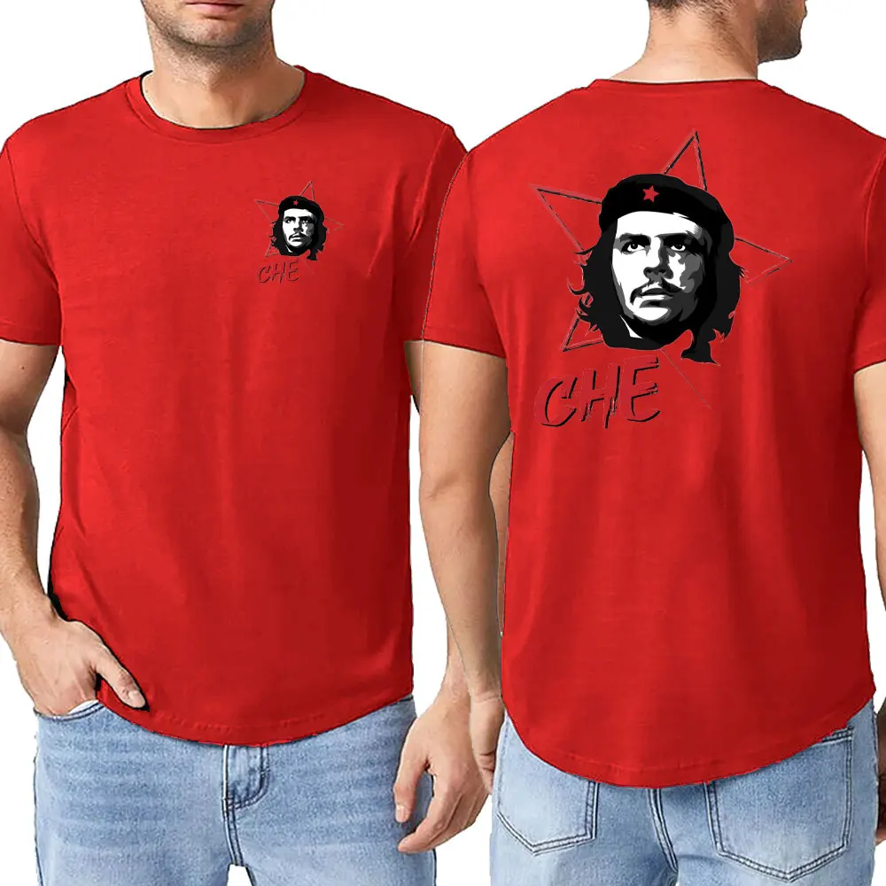 New Che Guevara T-Shirt Silhouette Iconic Retro Shirts Political Revolution Cuba Cotton Tops Tees Summer Short Sleeve O-Neck Tee