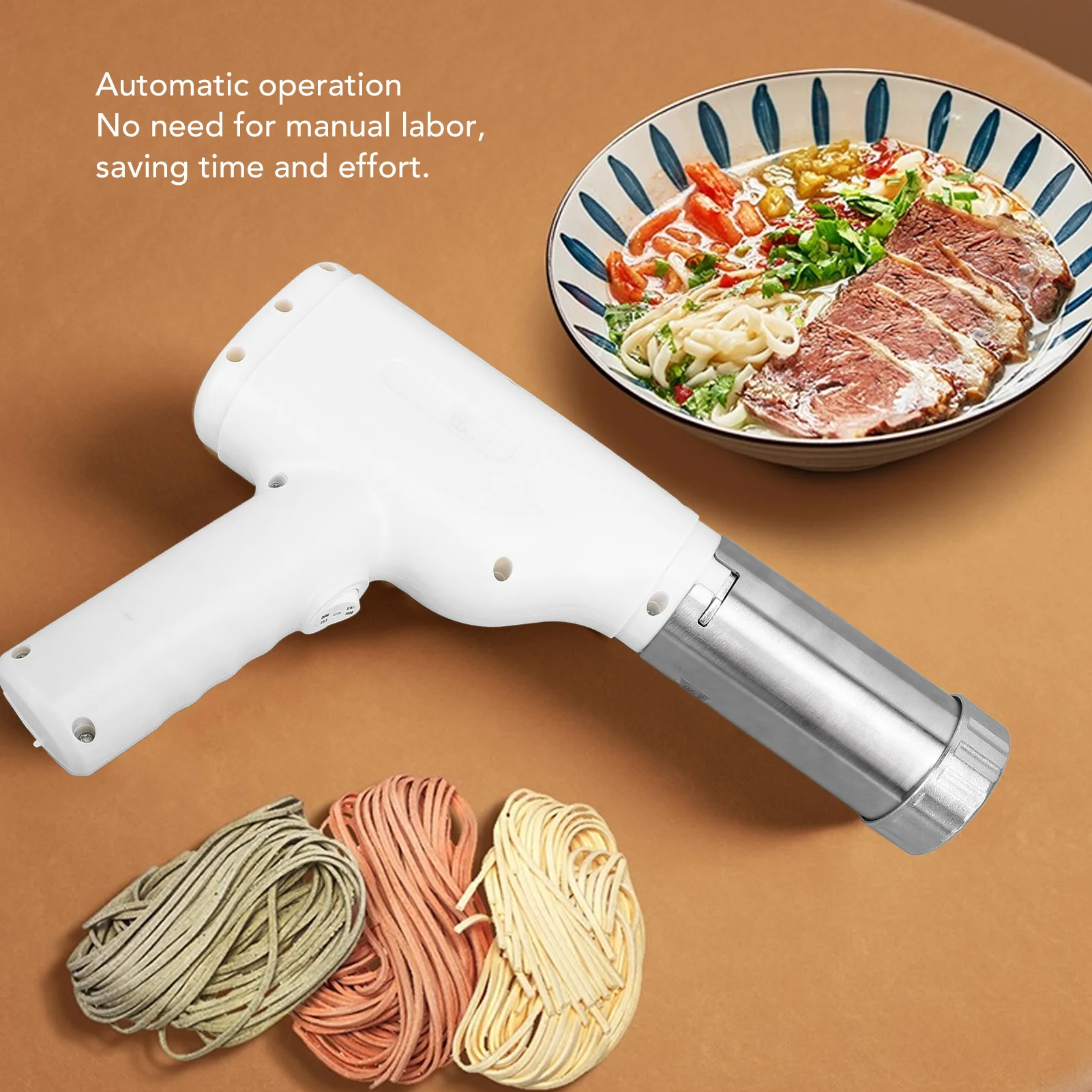 

Cordless Noodle Making Machine Handheld Noodle Maker Fully Automatic Cordless Portable Noodle Making Machine for Kitchen