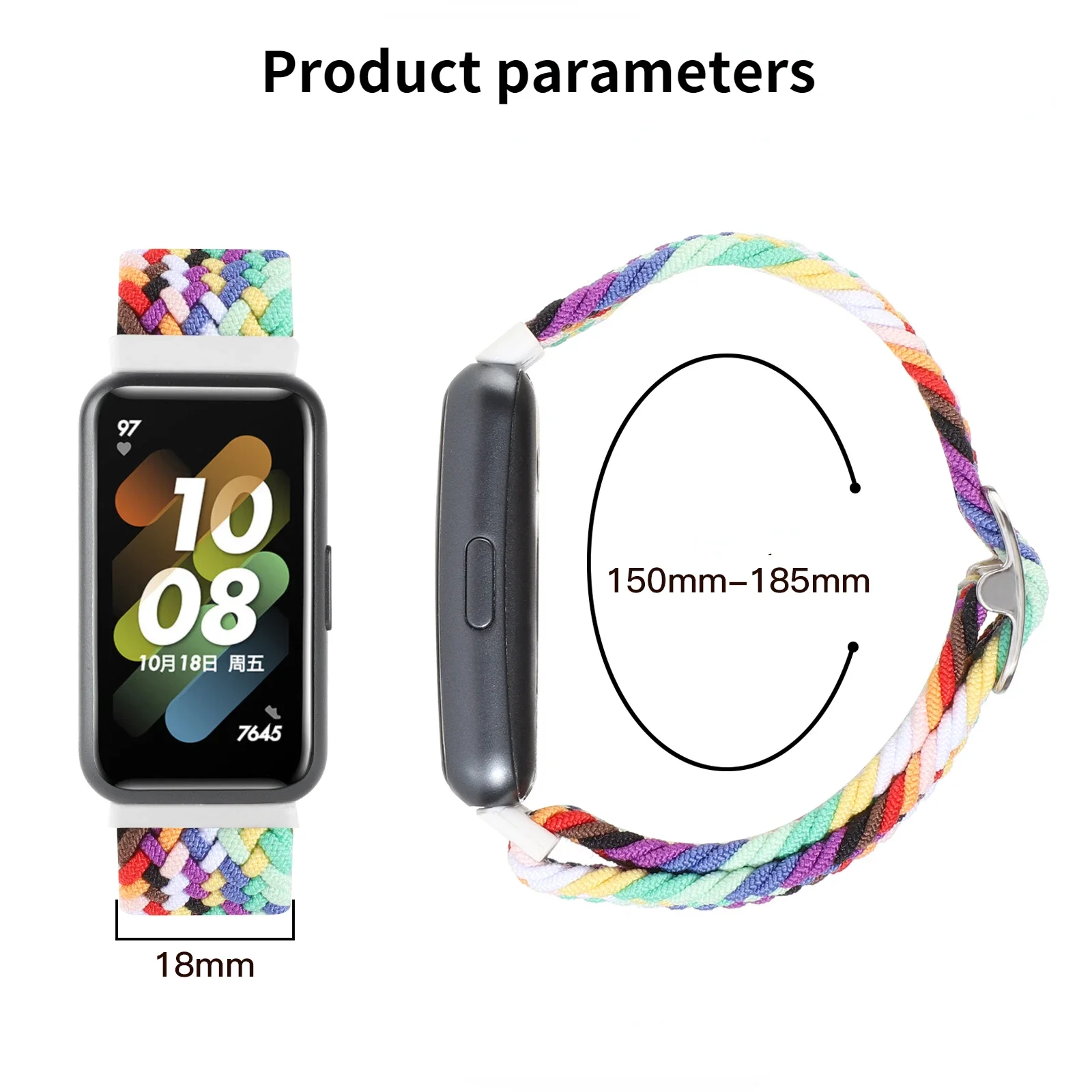 Нейлоновый ремешок-петля для Huawei Band 7, дышащий плетеный браслет, сменный браслет Correa для Huawei Band 7, аксессуары Correa