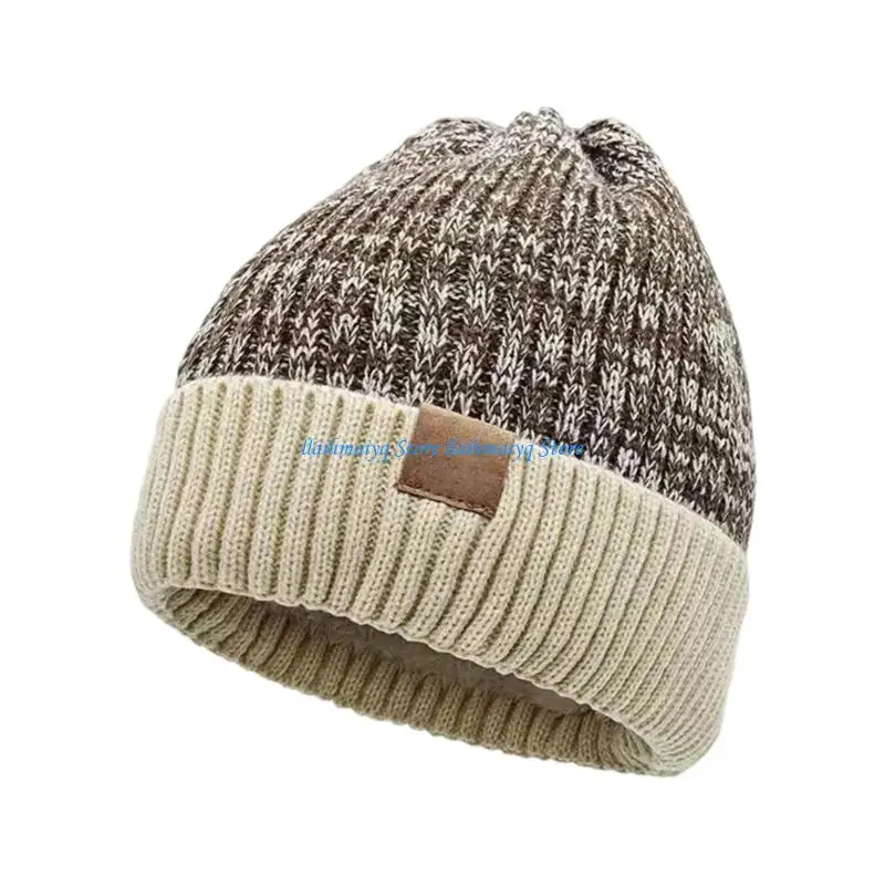 

573B Pullover Knit Head Wrap Soft Thicken Hat for Outdoor Wear Thicken for Winter Sports Cycling Skiing