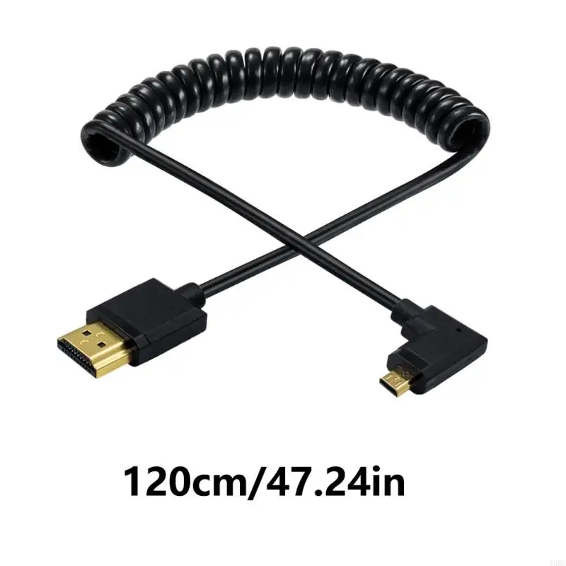 Cavo micro hdmi compatibile HDMI maschio a micro HDMI compatibile HD Cavo ad angolo sinistro destro da 90 gradi 4K60Hz per HDTV