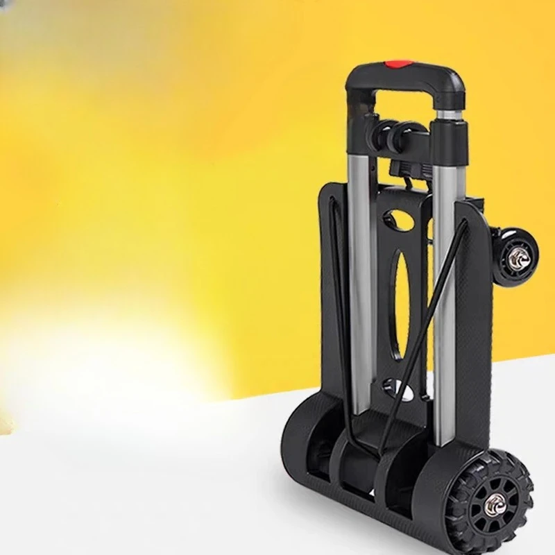 

Wheel Trolley Folding Truck Barrow Cart Travel Luggage Shopping Cart Portable