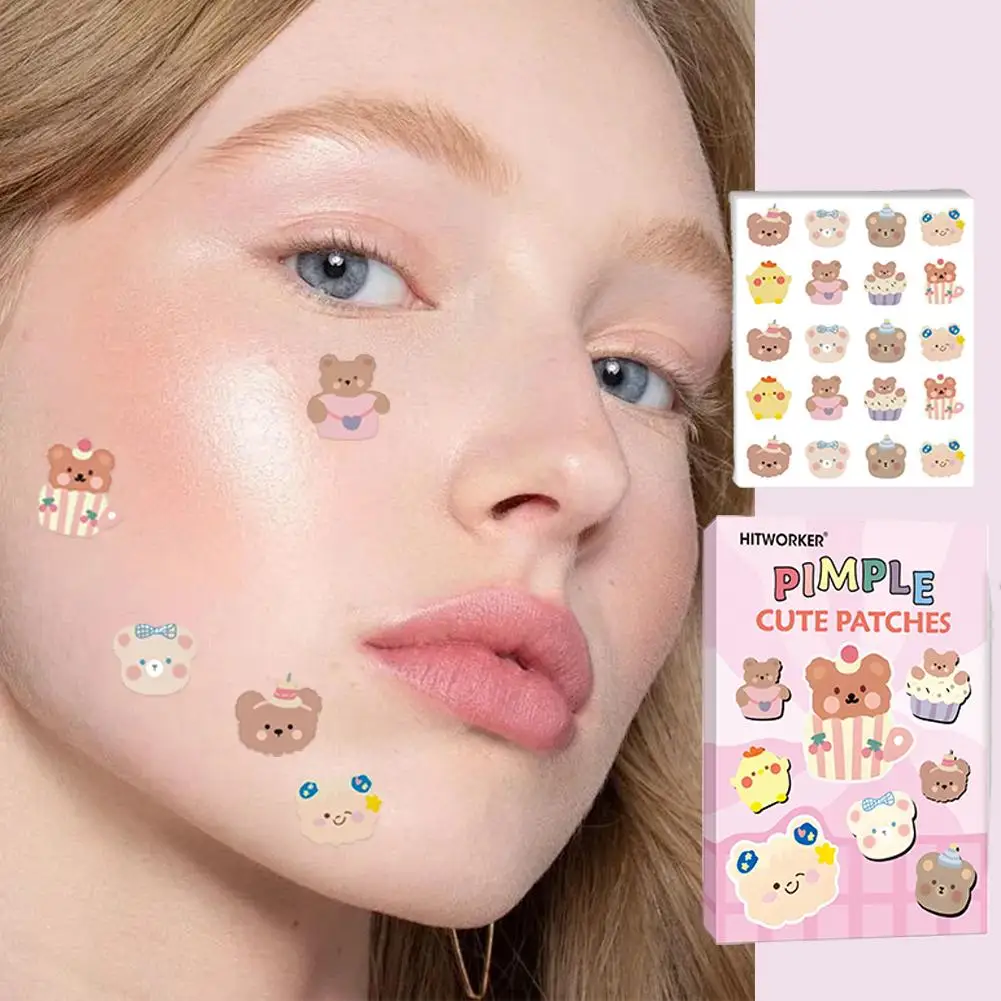 Hydrocolloid Acne Patch Puistje Verwijdering Patches Leuke Cartoon Acne Sticker Voor Mee-eters Gesloten Comedonen Beauty Make-Up Tool