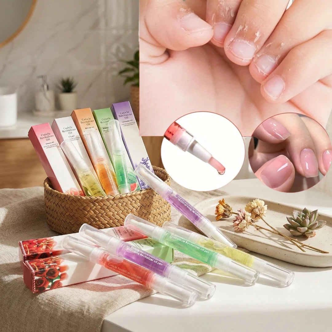 15 قطعة قلم زيت بشرة الفراولة خالي من البارابين مع شمع العسل ومنشط مغذي لبشرة الأظافر التالفة وترطيبها