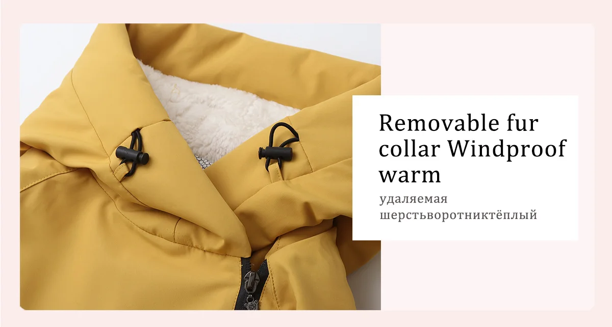 Ircomll Kinder Winter Warme Daunenjacke Sportbekleidung Kleinkind Schnee Overall Junge Mädchen Kleinkind Kleidung Ski Schneeanzug Kapuzenmantel – Detail 7