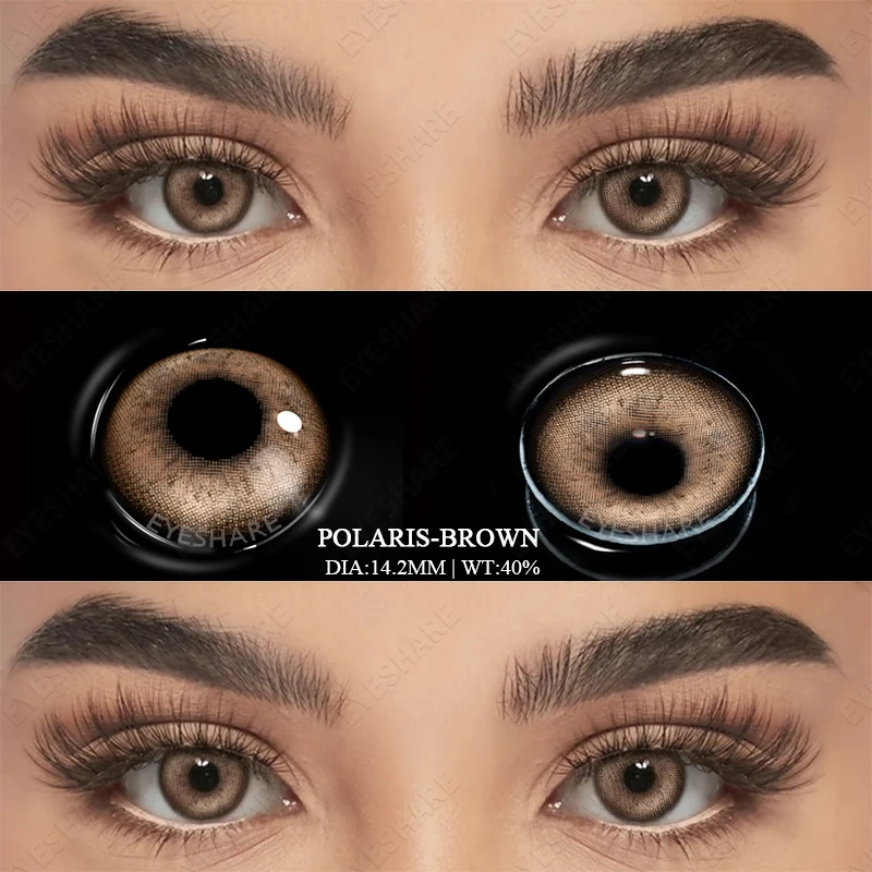 EYESHARE Natural Colored Contacts Lenses 2pcs Blue Contacts Beautful Pupils Color Contacts Yearly Makeup Green Eyes Contact Lens