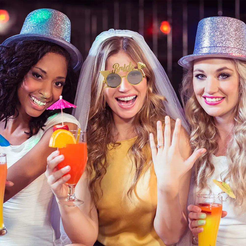 

Bridal Glasses Novelty Eyewear Lightweight Comfortable Bachelorette Party Favors Wedding Shower Photo Props for Women