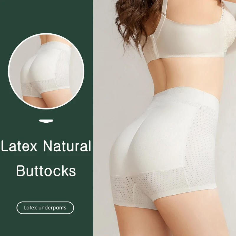 Seamless Natural Buttocks Latex Padded Fake Ass Invisible Panties Artifact Peach Underwear Shapewear Body Shapers Hip Enhancer