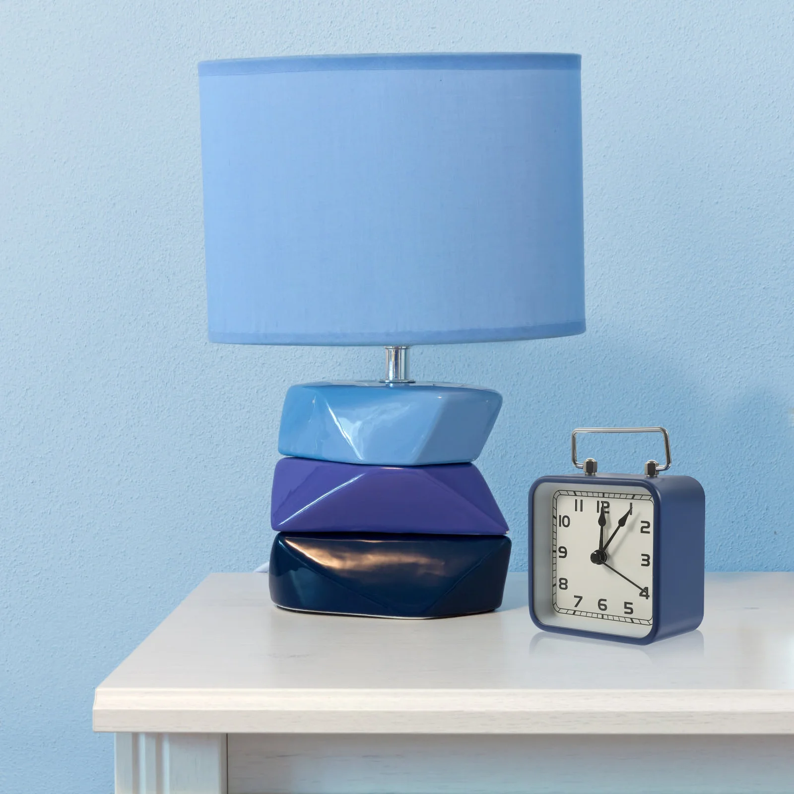 Square Small Alarm Clock Travel Dining Table Home Quartz Desktop Child Clocks For Office