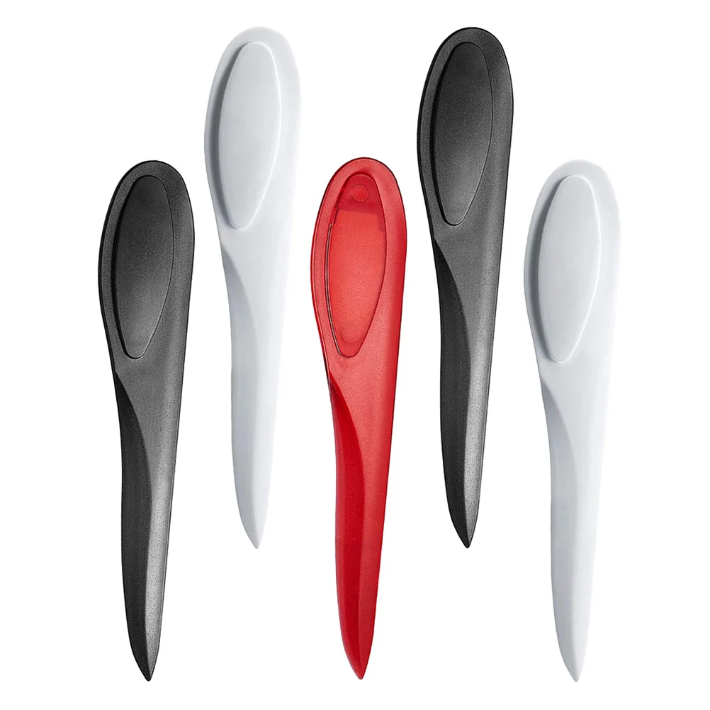 5 pçs alça de plástico costura vinco ferramenta marcador de costura ergonômico para tecido dobrável alfaiate costura presser carta abridor design