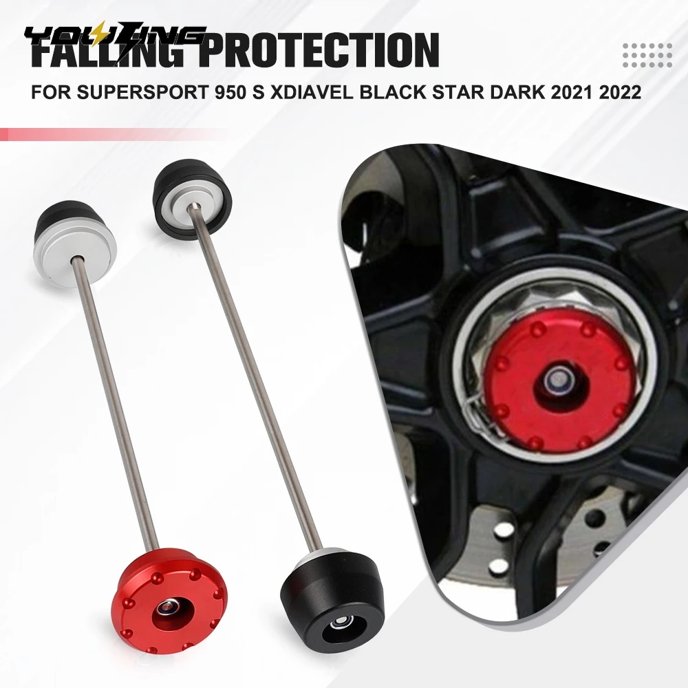 

Защита оси колеса от ударов для DUCATI SuperSport 950 S XDiavel Black Star Dark 2021 2022, слайдеры рамы, слайдеры задней оси