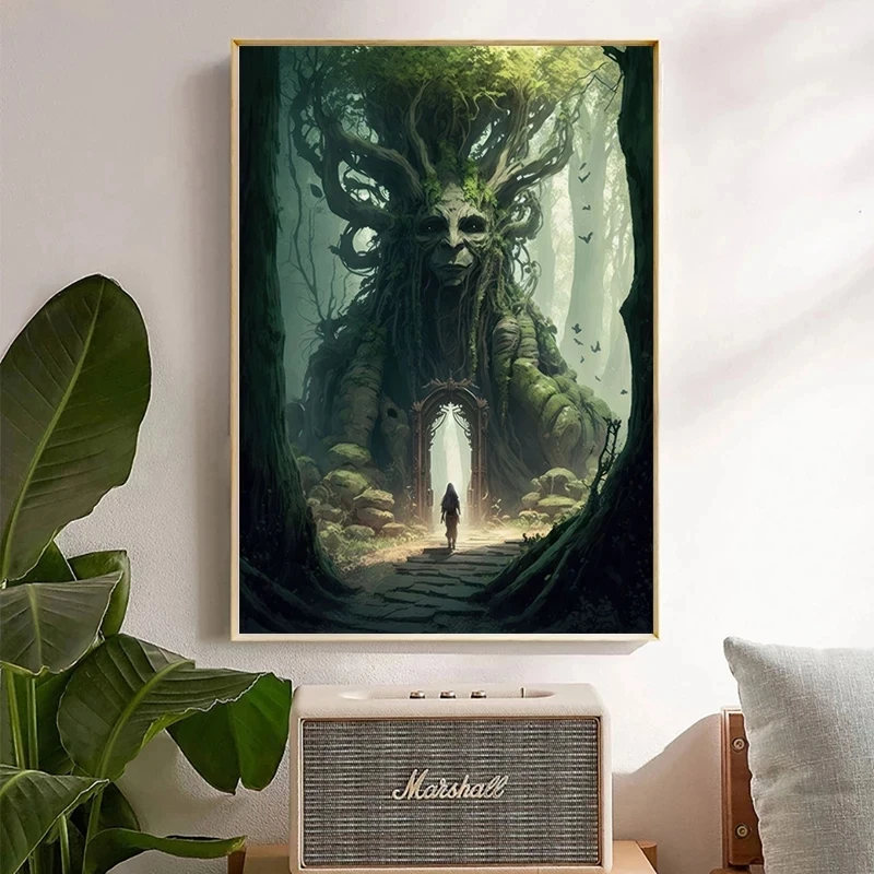 Classic Movie Middle-Earth Fantasy Landscape LOTR Poster and Prints Canvas Painting Wall Art Pictures Home Room Decor Gift