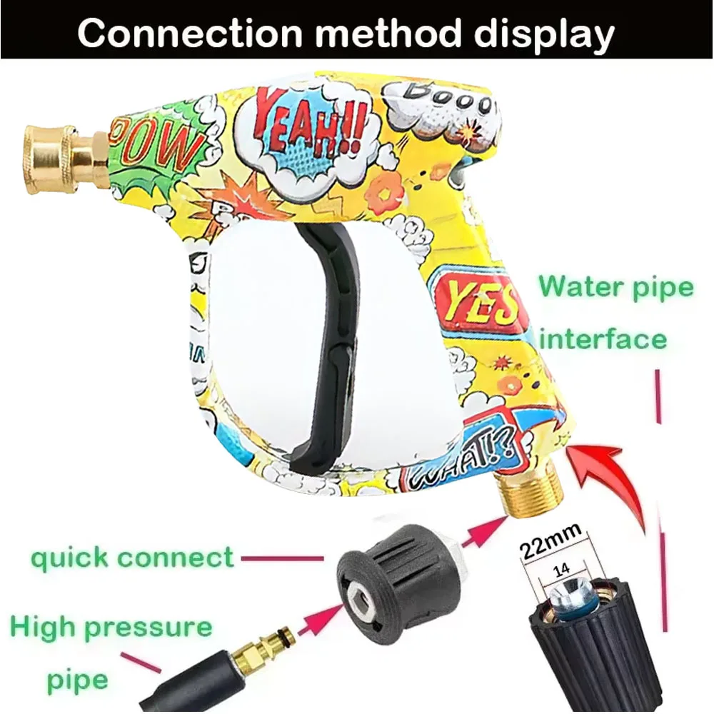 High Pressure Washer Gun Cleaning Hose Connector For Karcher k2K5k7/Nilfisk/Parkside/Bosch Quick connector high pressure water