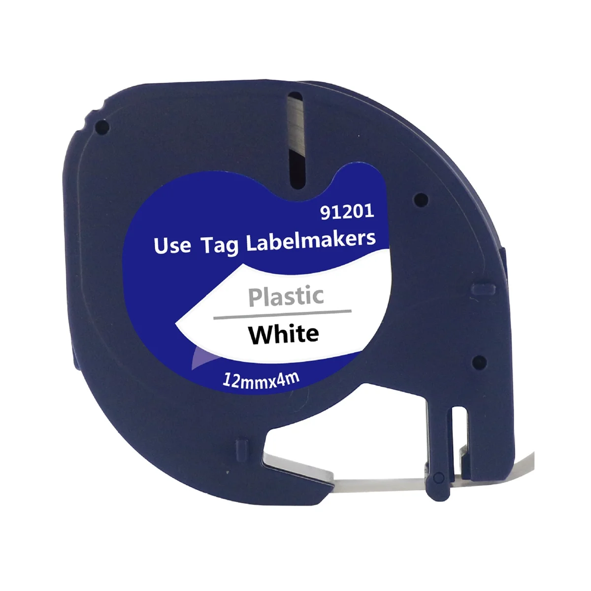 5 Pack Compatible Label Tape Replacement for Letratag Black on White