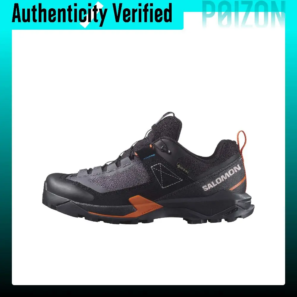 SALOMON X Ultra ALPINE Slip Resistant Abrasion Resistant Low top Hiking Shoes Women's Black Orange L47567300