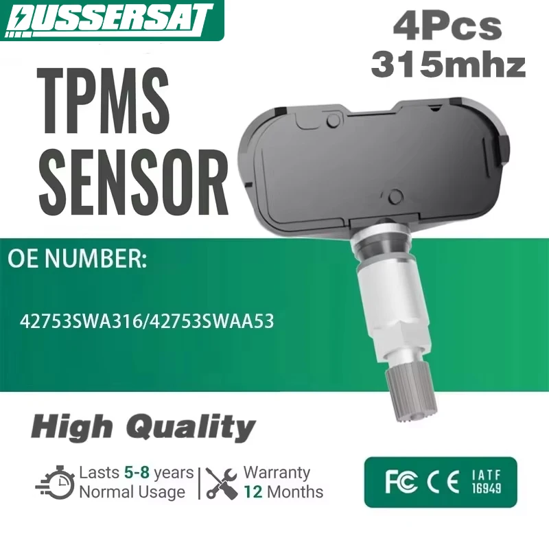 

315MHz TPMS Tire Pressure Sensor for Honda CR-V Honda Fit Accord TPMS Tire Pressure Sensor 42753SWA316 42753SWAA53