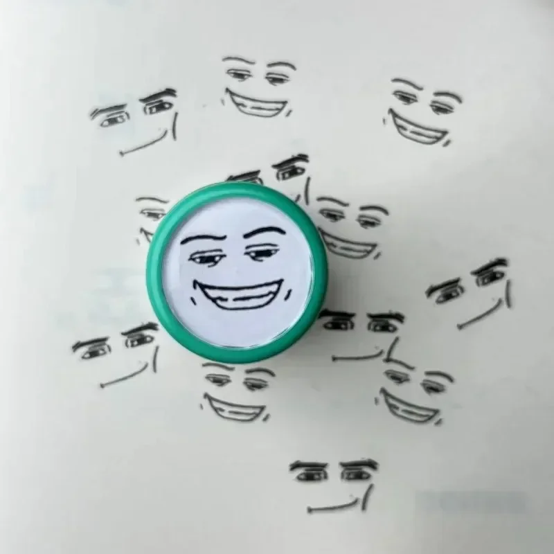 Characters Funny Expressions Photosensitive Seal Peripheral Handbook Interesting Anime Action Series Children Toys Holiday Gifts