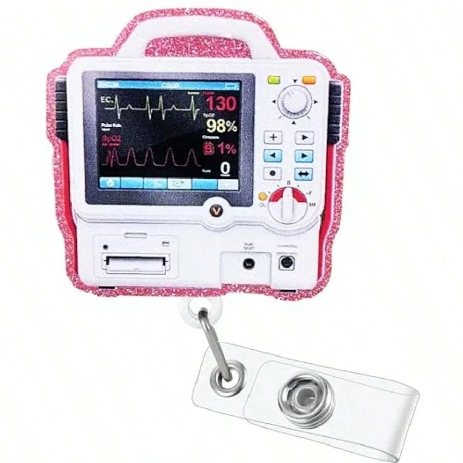 Divertidos Porta Credenciales Retráctiles con Diseño de Lazo y Clip de Cocodrilo para Enfermeras, Porta Credenciales Médicos Pediátricos RN LPN CNA MA