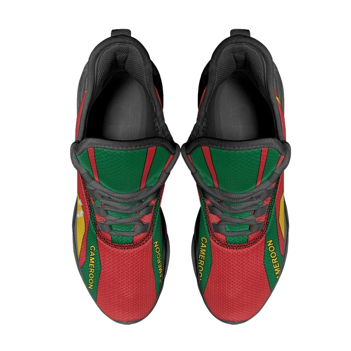 New Africa Cameroon Emblem Pattern Unisex Autumn Winter Soft Vulcanized Shoes Shock Absorption Non-slip Classic Walking Footwear