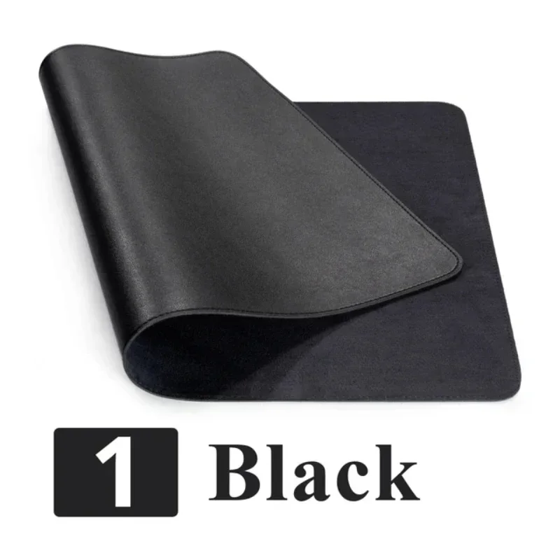 Large Mouse Pad Waterproof Solid Color Mousepad PU Leather Suede mousepad Computer Gamer Desk Mat Anti-Slip Keyboard Table Cover