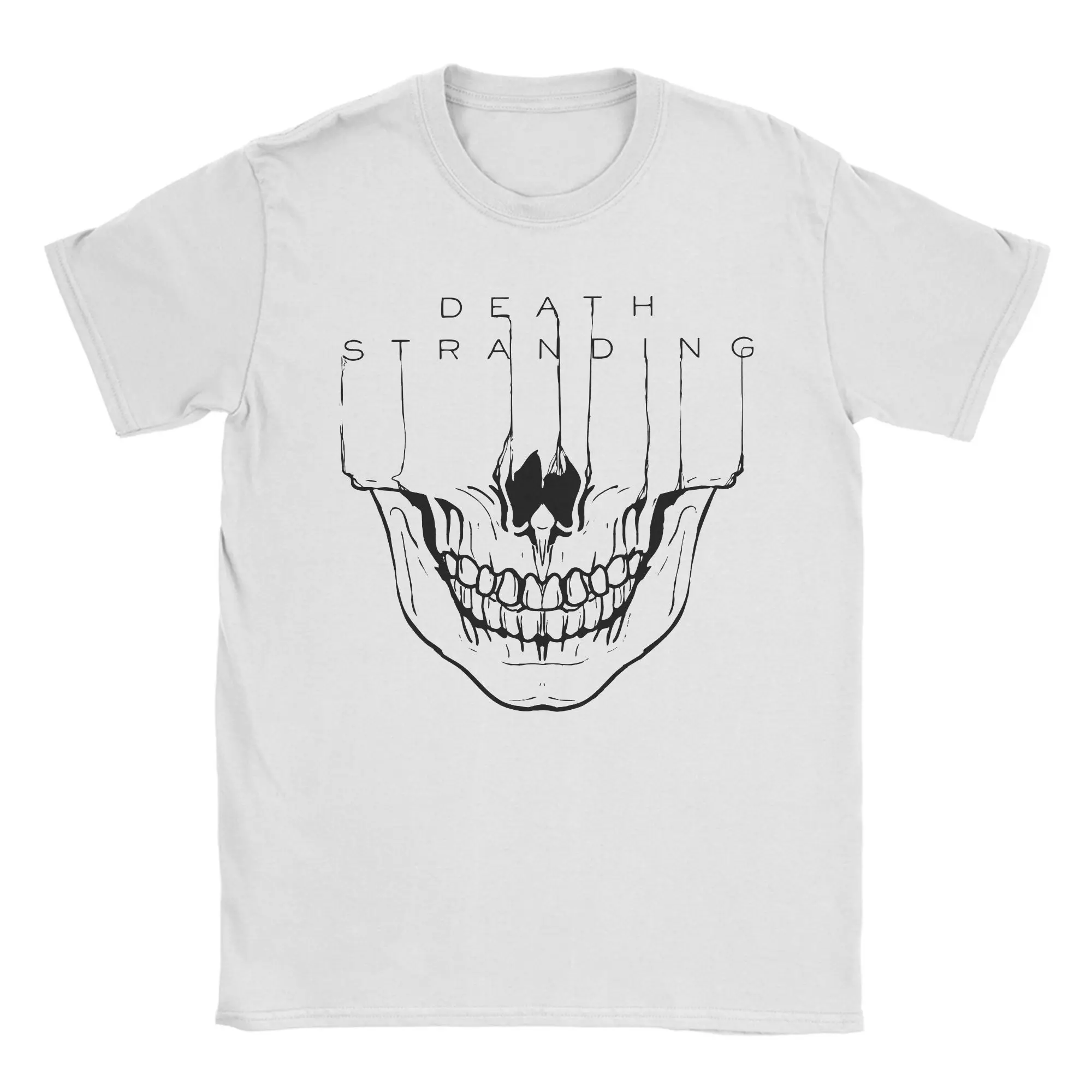 Men T-Shirts Death Stranding Amazing Pure Cotton Tees Short Sleeve Metal Gear Solid Reedus Norman Game T Shirts O Neck Clothing