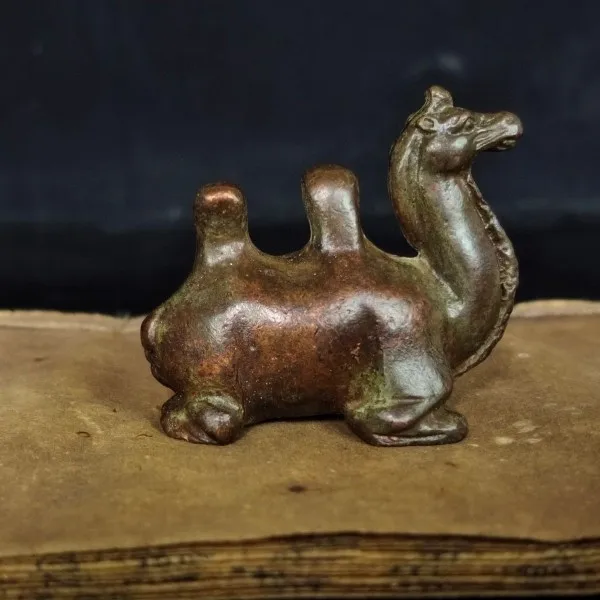 Collection Solid Copper Camel Pen Holder Hump Paperweight Gauge Hump Stationery Ornament