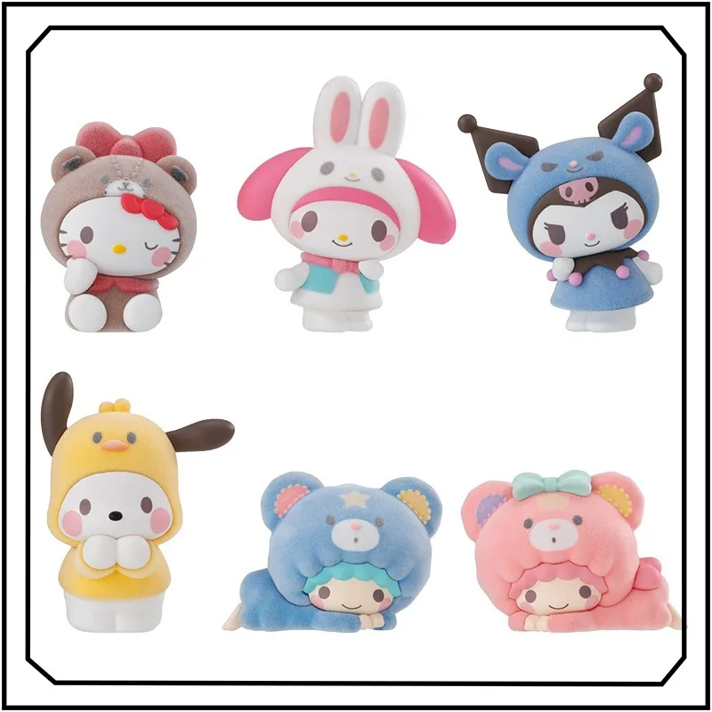 

Новый Hello Kitty EX CASHAPON, милый креативный флокированный орнамент для переодевания, подарок