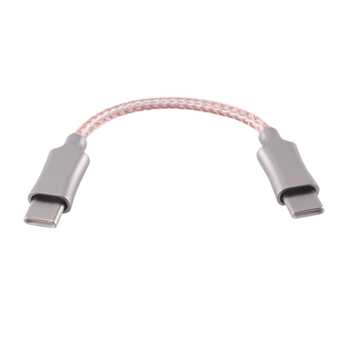 AMPLIFICADOR DE decodificación portátil, Cable OTG tipo C a tipo C, línea de grabación, Cable de Audio de 8 núcleos para auriculares HiFi, adaptador OTG