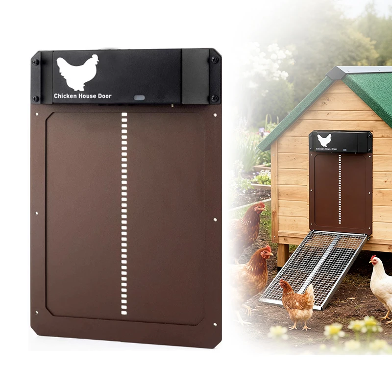 

Автоматическое открывание дверей курятника, датчик освещенности, умная дверь курятника с защитой от защемления, водонепроницаемая автоматическая дверь курятника для мелкой фермы