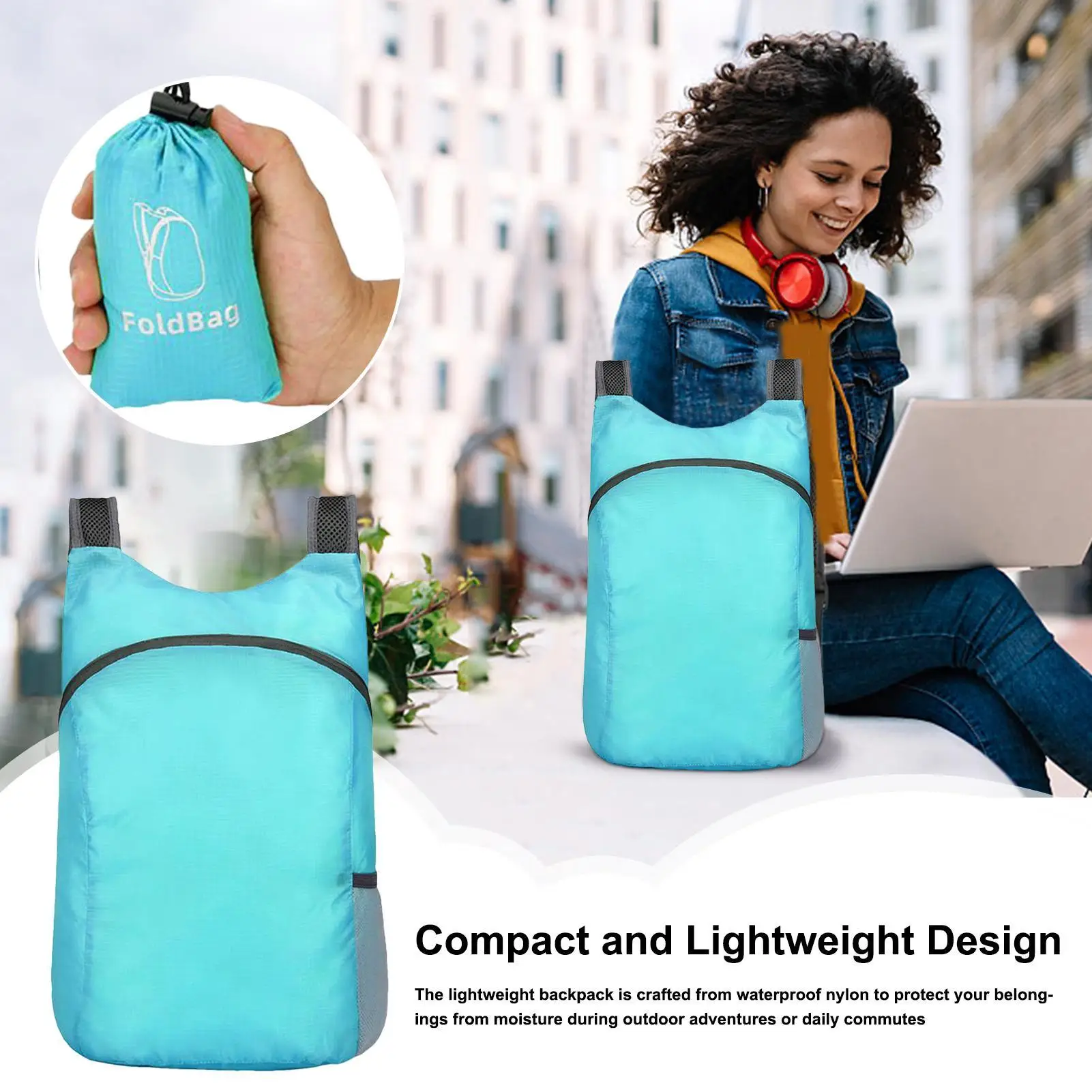 Men & Women Lightweight Sports Backpack - Waterproof Gym Bag for Outdoor Cycling, Hiking, Camping, Travel,  Everyday Use