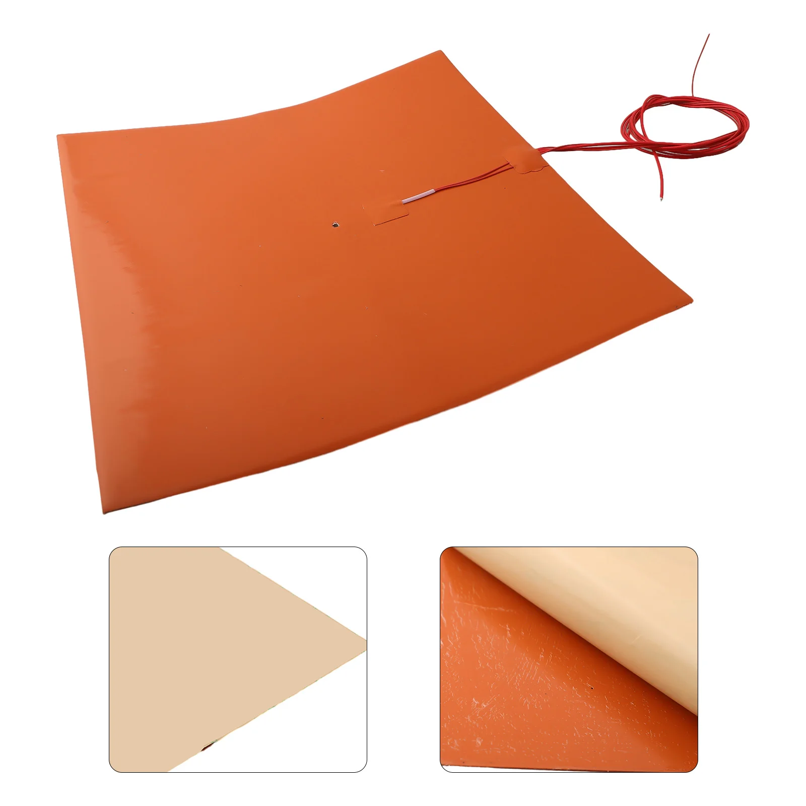

330*330mm 220V 800W Silicone Heater Mat Pad For Printer Heated Bed Heating For Car Fuel Oil Tank Water Tank Battery