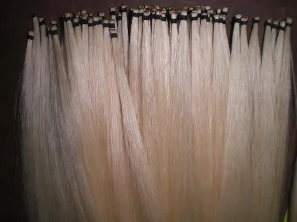 38 Hanks White Horse hair in hanks 6 grams in 32 inches Violin bow hair