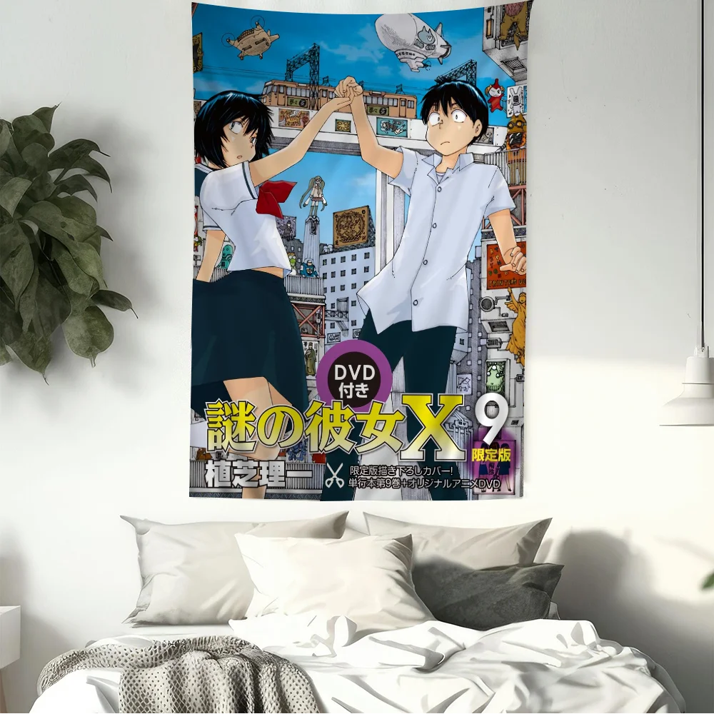 Mysterious Girlfriend X Urabe Mikoto Anime Tapestry Hanging Tarot Hippie Wall Rugs Dorm Home Decor