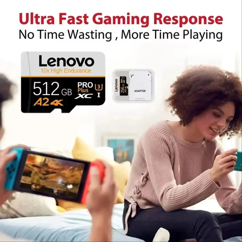 Lenovo High Speed Memory Card 2TB Cartao De Memoria 512GB Micro SD Card 256GB Class 10 TF Flash Card For Phone Tablet UAV NEW - view 3