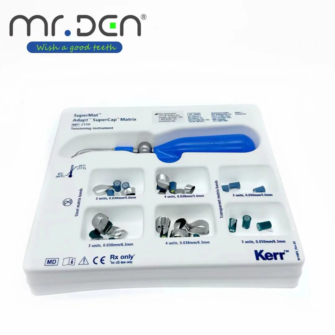 

Набор вспомогательных инструментов 2026 Dental SuperMat/Adapt SuperCap №2150: матричные клинья и круглые формовочные листы для зубной реставрации