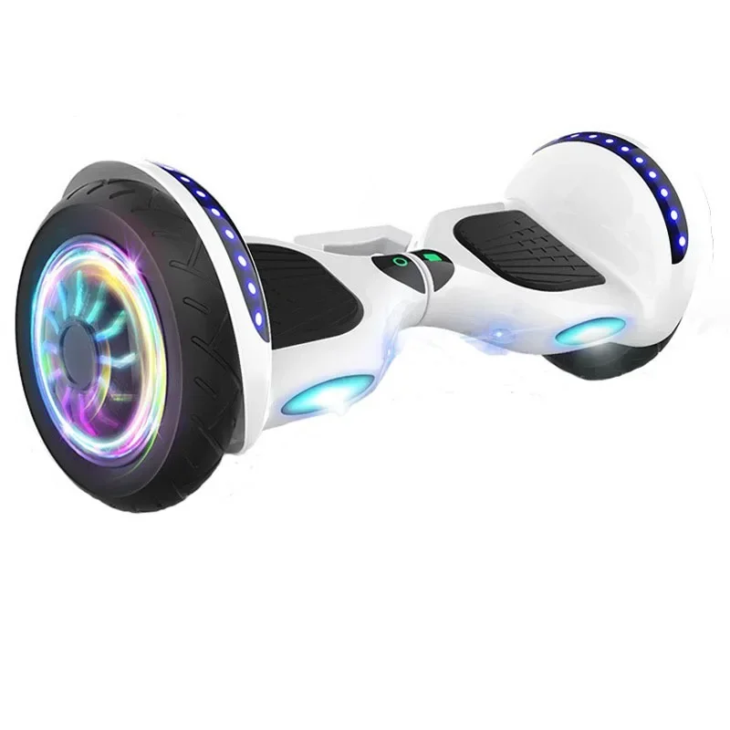 Send a 10-inch inflatable large wheel electric balance car, adult self-balancing luminous wheel twisting car customization