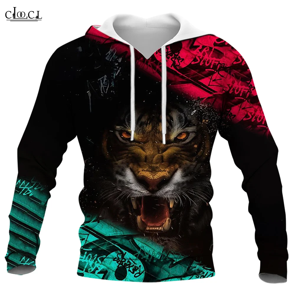 CLOOCL Fashion Hoodies Sweatshirt Men's Clothing Beast Eyes Graphic Printed Hoodie Spring Comfort Soft Cozy Pullover Hoodies