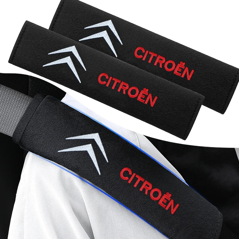 مقعد السيارة حزام الكتف غطاء بطانة حماية اكسسوارات السيارات لسيتروين C1 C2 C3 C4 C5 C6 C8 C4L DS3 DS4 DS5LS DS6